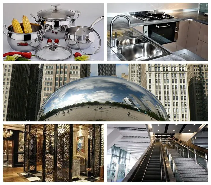 En el caso de los aceros de acero inoxidable laminados en fr&iacute;o o en caliente, los aceros de acero inoxidable AISI SUS 201 304 316L 310S 409L 420 904 1