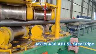 Tubería soldada de acero al carbono ASTM A36 API 5L Tubería de acero de gran diámetro para proyectos de petróleo y gas