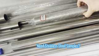 Muestra de productos de acero inoxidable disponible