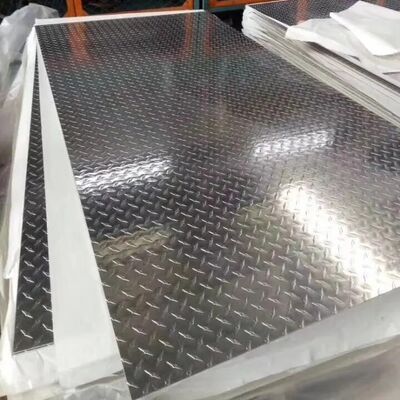 comprar 5052 3003 pisada de aluminio Diamond Plate Mill Finish 500m m Fabricación en línea