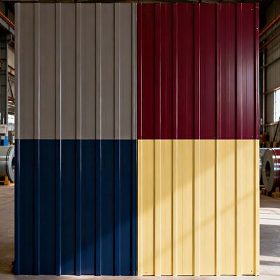 comprar PPGI PPGL Hoja de revestimiento de techo de perfil de color con superficie lisa y color estable Fabricación en línea