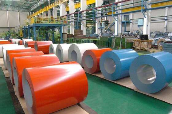 comprar Bobina de acero recubierta de color DX51D PPGI PPGL de 0,12 a 0,20 mm para tejados y edificios resistentes a la corrosión Fabricación en línea
