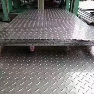 HL Ss 304 hoja de acero inoxidable en relieve placa de relieve a cuadros de diamante