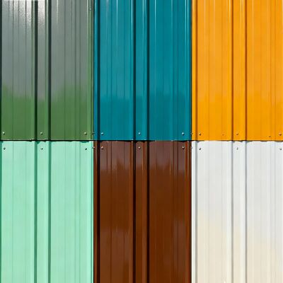 Láminas de acero con recubrimiento de color anticorrosivo para uso en construcción exterior