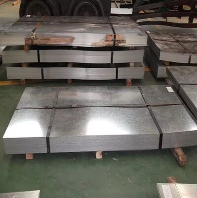 Hoja de acero galvanizado DX51D con recubrimiento de zinc Z30-Z40 laminado en frío Mediano duro Spangle regular